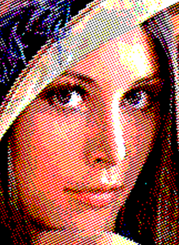 filter halftone lena bayer cross 5 levels